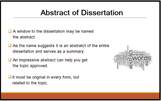 How to write an abstract for dissertation